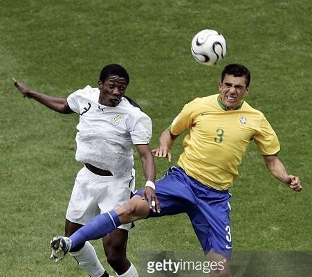 Asamoah Gyan highlights lack of experience in Ghana's 2006 World Cup defeat to Brazil