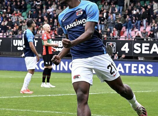 Exciting debut: Ernest Poku nets first Eredivisie goal in AZ Alkmaar's victory