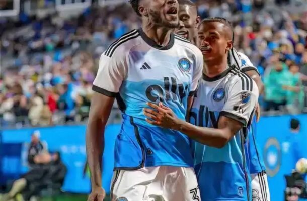 Patrick Agyemang expressed his delight after leading Charlotte FC to victory