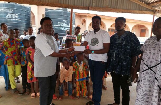 Angel TV's Darius Osei' donates to Nkwatia SOS as philanthropic drive hits 7-Year milestone