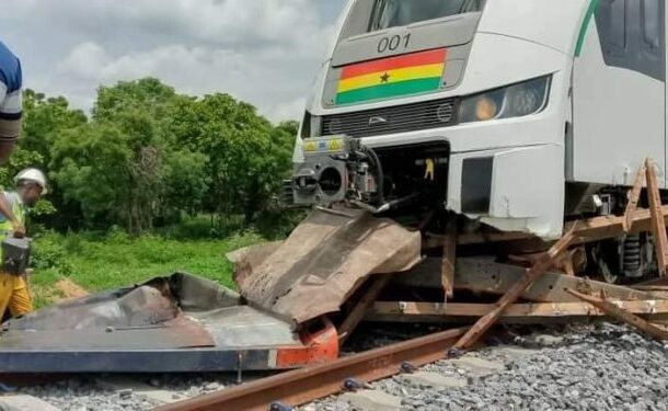 Police arrest driver of truck that caused Ghana's new train to crash during test run