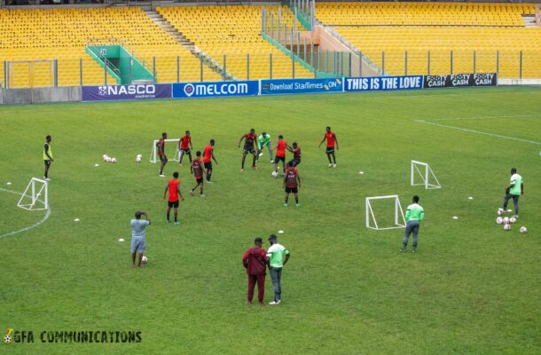 PHOTOS: Black Starlets hold recovery training ahead of 3rd place playoff