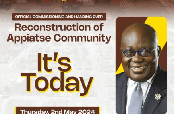 Akufo-Addo to commission 120 housing units at Appiatse