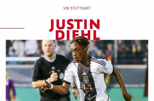 German-Ghanaian youngster Justin Diehl signs five-year deal with VfB Stuttgart