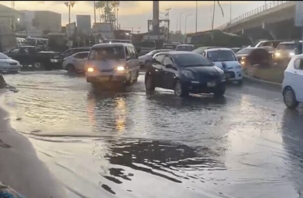 Parts of Accra flooded again after a downpour [Video]