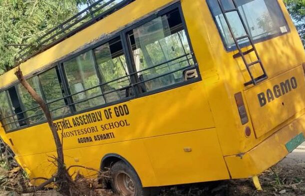 Several injured after school bus runs into tree