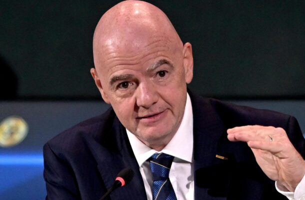 Delegates stage walkout over Infantino’s late arrival from Trump-linked Middle East trip