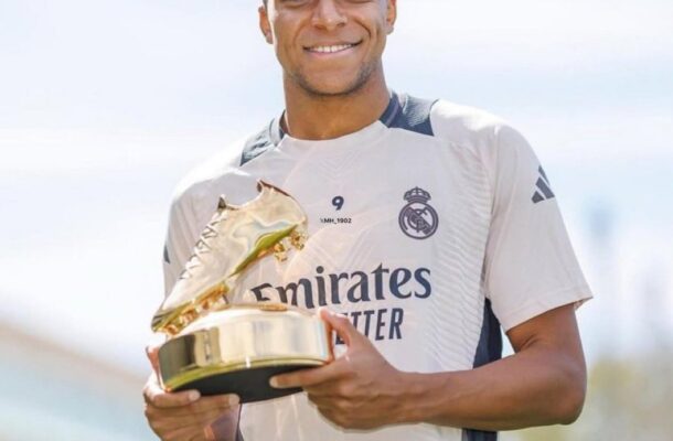 Real Madrid's Kylian Mbappé crowned European Golden Shoe winner