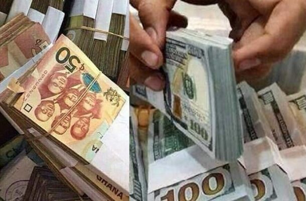 Cedi buys at 10.94 to a Dollar, sells at 10.95 on Monday per BoG rate