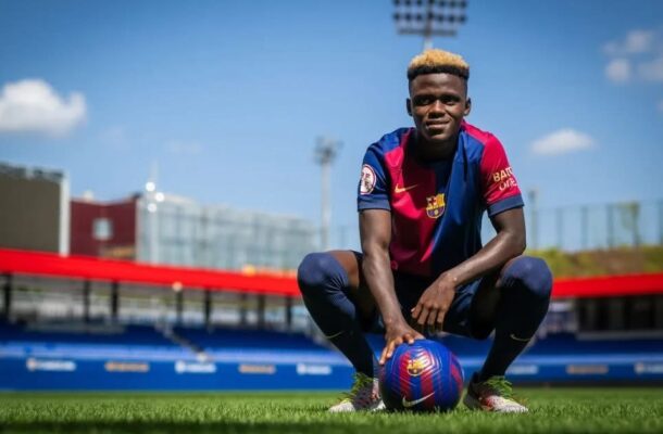 Barça Athletic confirm the departure of Abdul Aziz Issah after loan spell