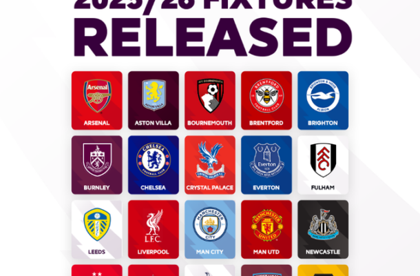English Premier League fixtures for 2025/26 season released