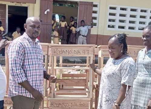 Ayensuano MP Ida Asiedu donates mono desks to schools