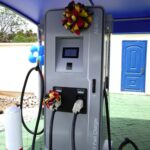 Energy Commission unveils first solar-powered electric vehicle charging station