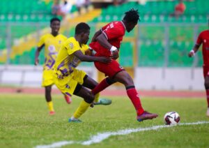 VIDEO: Albert Amoah's hat-trick inspires Kotoko to victory over Bibiani Goldstars