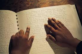 Visually-impaired students in Central Region Sit 2025 BECE using braille
