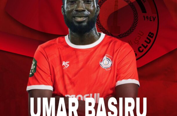 Former Asante Kotoko midfielder Umar Bashiru, joins Iraqi side Al Mosul Sports Club