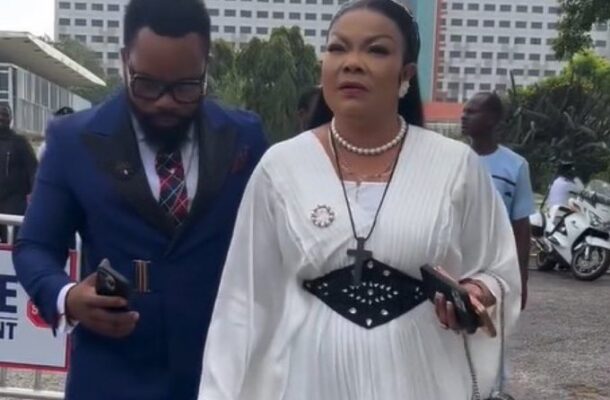 VIDEO: 'Keep praying' - Nana Agradaa to followers after 15years jail term