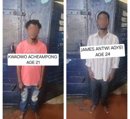 Ashanti Regional Police arrest two in firearms bust during anti-robbery operation