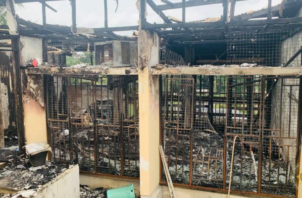 PHOTOS: Fire destroys house in Akosombo’s community 1