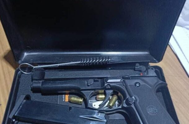 Man arrested with pistol and ammunition at police barrier near Obuasi