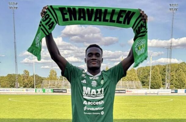 Former Accra Lions attacker Lucky Nwafor joins Swedish First Division side Enkopings SK