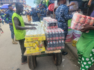 GRA taskforce seizes drinks without tax stamps in Accra
