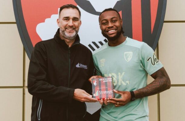 Antoine Semenyo wins August Goal of the Month award at AFC Bournemouth