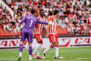 Ghanaian midfielder Baba Iddrisu makes a glorious return to football after being injured for nine months