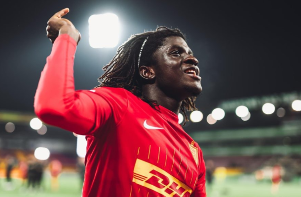 Ghana teen sensation Caleb Yirenkyi ranked among Europe’s Best U20 defensive midfielders