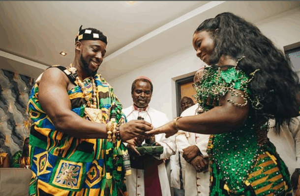 Actor Fiifi Coleman marries Liza Kwarteng in glamorous Kumasi ceremony
