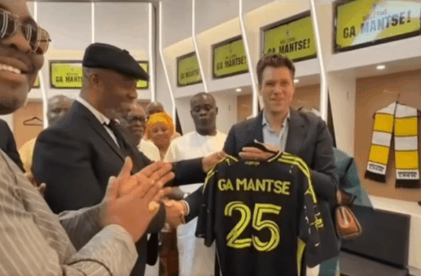 Royal vision meets football ambition: Ga Mantse partners Columbus Crew to empower youth