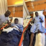 Otto Addo Visits Mohammed Fuseini Gadafi after successful surgery