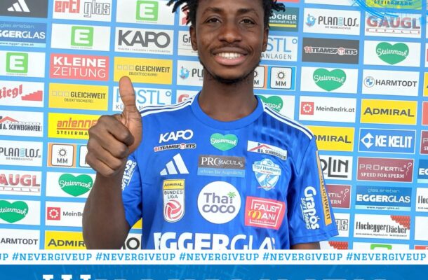 Ghana U20 star, Aziz Musibau joins Austria Bundesliga side TSV Hartberg