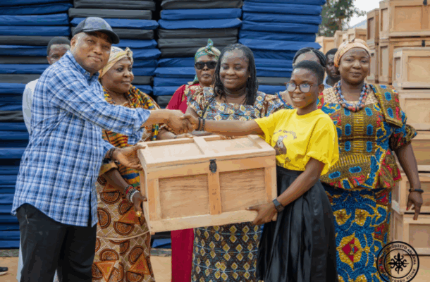 Ablakwa donates chop boxes and mattresses to over 2,200 fresh SHS students