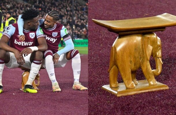 Mohammed Kudus reunites with wooden elephant stool during Spurs game with West Ham