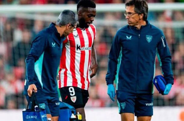 Ghanaian forward Inaki Williams suffers another injury