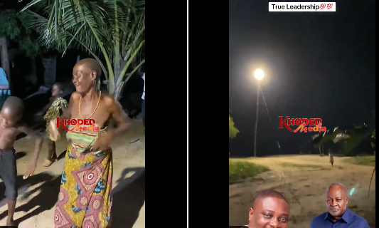 VIDEOS: Kpordui community celebrates first-ever access to electricity