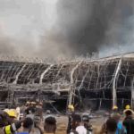 Fire guts China City Mall in Kumasi
