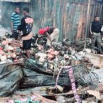 Fire ravages sections of Dodowa market; firefighters prevent major disaster