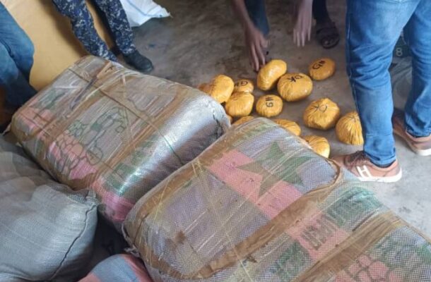 Police seize truck loaded with 2,250 parcels of suspected indian hemp in Central Region