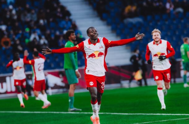 Edmund Baidoo scores as Salzburg fall to shock Tirol defeat