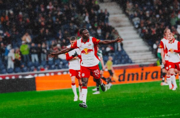 Edmund Baidoo was on target again for Red Bull Salzburg against SV Reid