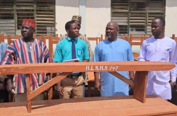 NSC donates dining furniture to Hilla Limann SHS to enhance student safety
