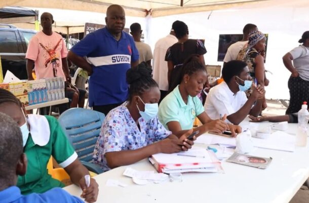 Suhum MP screens 1,500 residents in community health drive