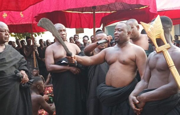 Otumfuo installs Nana Yaw Safor Baah III as paramount chief of Worawora