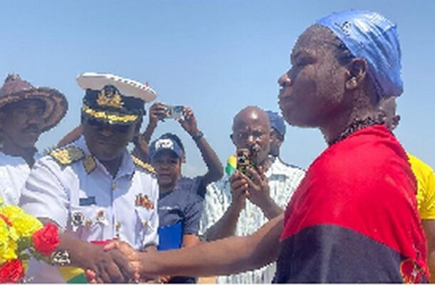 Young naval officer completes 3.1km open-water swim to champion support for children with special needs