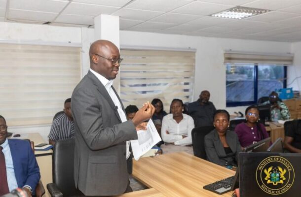 Finance Minister pushes Osu Tax staff to boost revenue, pledges rewards