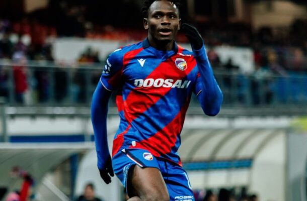 In-form Prince Kwabena Adu scores again in Viktoria Plzen win over FK Mlada Boleslav