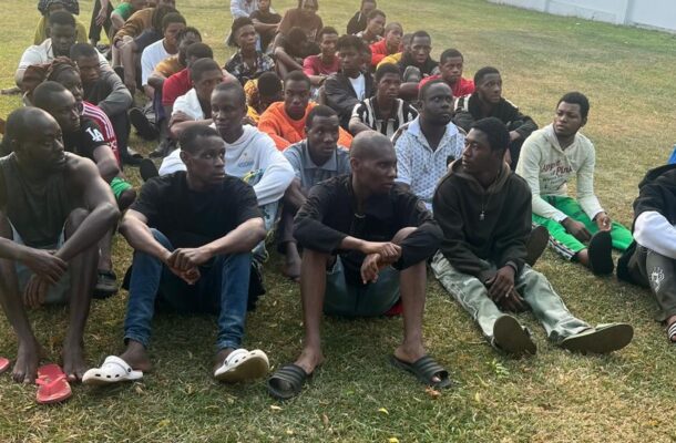 Security agencies arrest 48 suspected cybercriminals in night raid at Dawhenya
