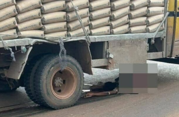 Truck runs over young lady on Apowa–Agona Nkwanta highway
